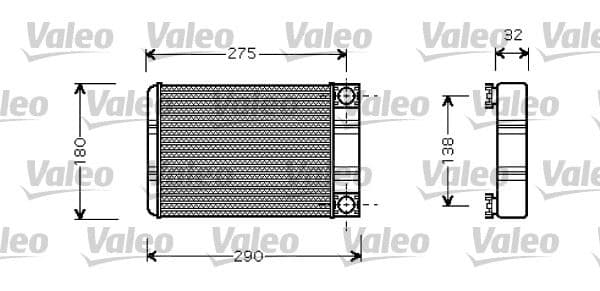 VALEO KALORIFER RADYATORU MERCEDES W203 CL203 S203 C209 A209 R230 A2038300161 OEM: A2038300161 - VALEO 812321 kodlu oto yedek parça