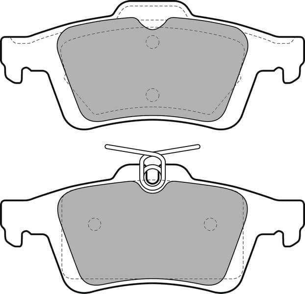 VALEO ARKA BALATA FOCUS II CMAX 03 CONNECT 02 LAGUNA III 07 OPEL VECTRA C 02 SIGNUM 03 CITROEN C5 08 PEUGEOT P508 10 18 1647875980-4254.A8 3M512M008AC-440601689R-93192623 OEM: 3M512M008AC-440601689R-93192623 - VALEO 9005009 kodlu oto yedek parça