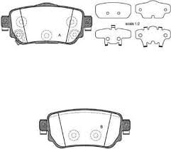 VALEO ARKA FREN BALATA RENAULT KADJAR 15 KOLEOS II 18 / NISSAN QASHQAI 1.6L Dci R9M dizel 11- / X-TRAIL 1.6L Dci T32 12- OEM: 440605889R-440606633R-D40604CA0A - VALEO 9005483 kodlu oto yedek parça