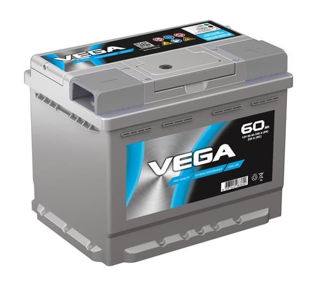 VEGA- AKÜ 60 Ah STANDART TAM KAPALI L2 175x242x190  - VEGA 506070101307 kodlu oto yedek parça