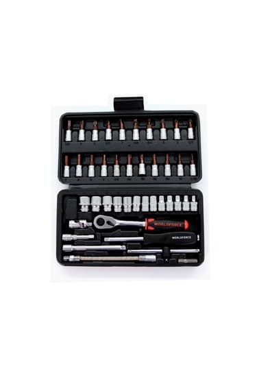 WORLDFORCE LOKMA TAKIMI 46 PARÇA S-ULTRA 1/4 GARAJ EKİPMANLARI HIRDAVAT  - WORLDFORCE 11502 kodlu oto yedek parça