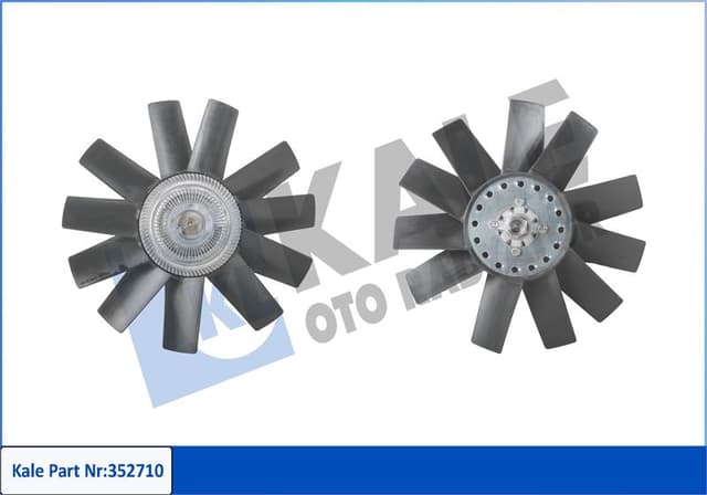 KALE-RADYATOR FAN TERMIK KOMPLE FORD RANGER 2.2 TDCI 11 TRANSIT V348 3.2 200PS OEM: AB398C617AB -8C168C617AB-1733923 - KALE 352710 kodlu oto yedek parça