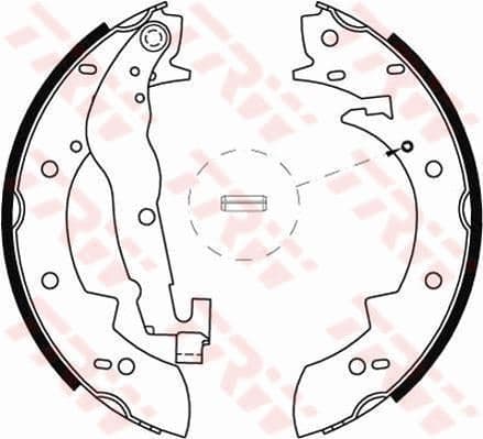 TRW FREN BALATASI ARKA PABUC BMW 316 316I 320I E30 OEM: 34211157302-34219064270 - TRW GS6237 kodlu oto yedek parça