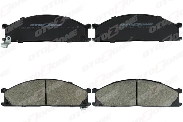 OTOZONE ÖN FREN BALATA NISSAN PICK UP 2.5L 2.7L TD25 TD27 D22 98-02 / TERRANO 3.0L VG30 WD21 4x4 90- OEM: 4106023C93-410603S590-41060V7090 - OTOZONE FDO9066-R kodlu oto yedek parça