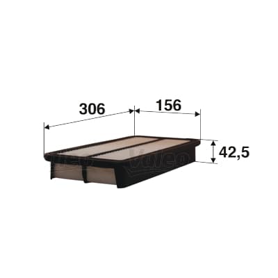 SARDES HAVA FİLTRESİ AVENSIS 2.0 D 99-03 CAMRY 2.5 V6 88-91 CARINA II 2.0 D 88-92 x 1780127010-1780164010 OEM: 1780127010-1780164010 - SARDES SA510 kodlu oto yedek parça