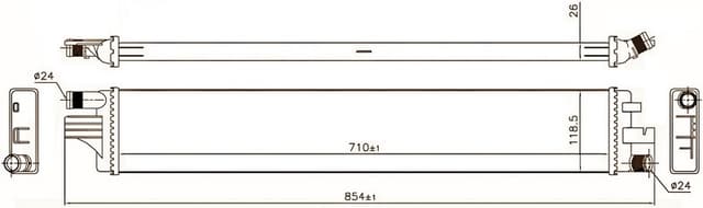 ORIS TURBO RADYATÖRÜ INTERCOOLER NV400-MOVANO B-MASTER III LT 2.3CDTI 10 İLAVE SOĞUTUCU AT-MT 214C10001R-93168915-2147000Q0A OEM: 214C10001R-93168915-2147000Q0A - ORIS BRN903026 kodlu oto yedek parça