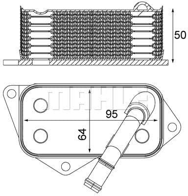 MAHLE YAG SOGUTUCUSU BMW N20 N26 N51 N52 N53 N54 N55 E81 E87 F20 E90 E92 F30 F34 F32 F36 E60 F10 F18 E63 F 06 E65 F01 E84 E83 F25 F26 E70 F15 E71 F16 E85 OEM: 11427525333 - MAHLE CLC12001S kodlu oto yedek parça