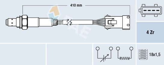 FAE OKSİJEN SENSÖRÜ ÖN 4FİŞLİ ASTRA G-ASTRA H-INSIGNIA A-VECTRA B-C-MERIVA A-ANTARA-CAPTIVA-AVEO-C2- C3-LACETTI-P206-P307-P308-PARTNER-BERLINGO-MGN-CLIO-LGN-TWNG-LOGAN-SANDERO 1.4-1.6-1.8-2.0 OEM: 93185456-1628.NY-1618.R0-8200052063 - FAE 77432 kodlu oto yedek parça