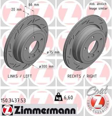 ZIMMERMANN ARKA FREN AYNASI BMW 1 E81 3 E90-E91-E92-E93 X1 E84 986479263-DF4802 34216855008-6864901-34216764653 OEM: 34216855008-6864901-34216764653 - ZIMMERMANN 150.3437.53 kodlu oto yedek parça