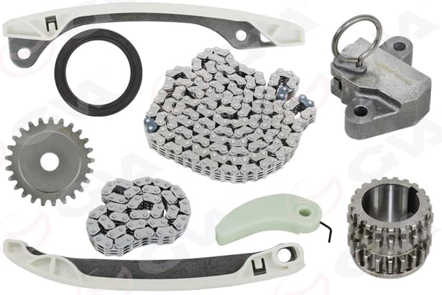 GVA EKSANTRİK ZİNCİR SETİ NISSAN JUKE 1.6L HR16DE 8 enjektörlü F15E 11-> / QASHQAI 1.6L HR16DE 8 enjektö rlü J10 11-> OEM: 13028ED000-150411KT0A-130701KT0A - GVA 59C9936 kodlu oto yedek parça