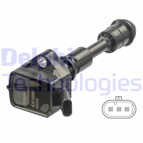 DELPHI ATESLEME BOBINI VOLVO S60 II 1.5 T3 -T4-T5 19> S80 II2.0 15> S90 II T6 Drive -E Polestar AWD 17>V40 T5 14> V60 I 2.0 T4 15>18 OEM: 31312514-31358940 - DELPHI GN10907-12B1 kodlu oto yedek parça