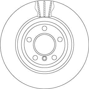 TRW FREN DISKI ARKA BMW F10 F11 F18 OEM: 34216898733 - TRW DF6617S kodlu oto yedek parça