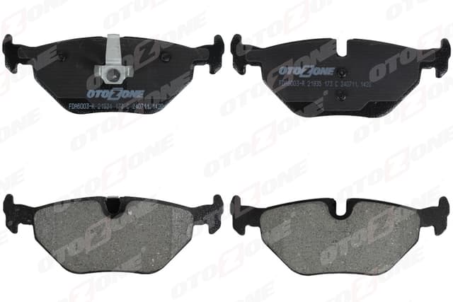 OTOZONE FREN BALATASI ARKA BMW E30 E36 E46 E85 E86 OEM: 34216778168 - OTOZONE FDA6003-R kodlu oto yedek parça