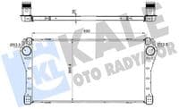 KALE-RADYATOR TURBO RADYATÖRÜ INTERCOOLER TOYOTA AVENSIS 1.6L 1WW WWT270 dizel 15- / VERSO 1.6L 1WW WAR20 dizel 15- 690x369x26 OEM: 179400X020 - KALE 375915 kodlu oto yedek parça
