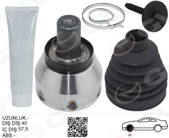 GVA AKS KAFASI DIŞ ÖN SAĞ-SOL S60 II 10>V70 III 07-16 GALAXY 2.0 TDCi 06-15 MONDEO IV 2.0 TDCI 07-14 OEM: 36001452P-1459764P-1417222P - GVA 4499120K kodlu oto yedek parça