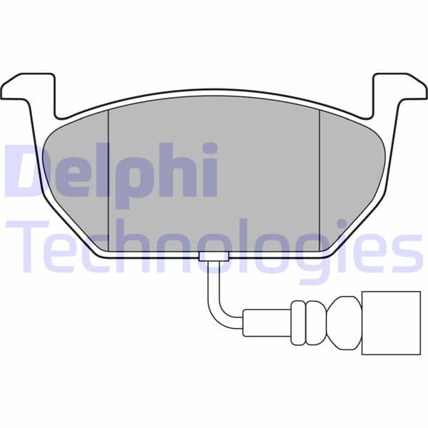 DELPHI ÖN BALATA ÜSTTEN KULAKLI GOLF VII -A3-LEON-OCTAVIA 12 GDB 2080 146x57 OEM: 5Q0698151C-5Q0698151H-5Q0698151E - DELPHI LP3146 kodlu oto yedek parça