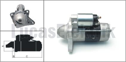 LUCAS MARS MOTORU 12V / 2.2KW / 10DIS FORD RANGER MAZDA B2500 98 04 OEM: 3601369-4348654-F8RU11000AA - LUCAS LES0285 kodlu oto yedek parça