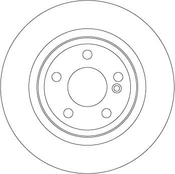 TRW FREN DISKI ARKA MERCEDES W176 W246 C117 X156 OEM: A2464230112 - TRW DF6634 kodlu oto yedek parça