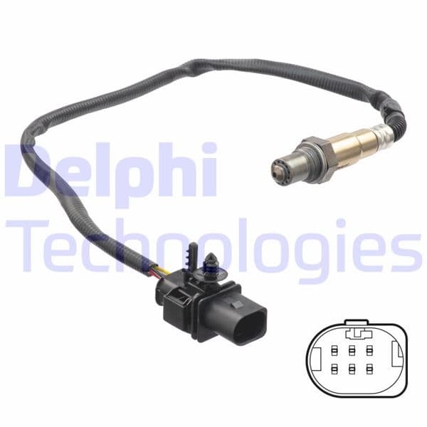 DELPHI OKSİJEN SENSÖRÜ ÖN ASTRA J-CORSA D-MERIVA B 1.3 CDTI A13DTE-DTC INSIGNIA A-ZAFIRA C 2.0 CDTI Z/A20DT H-DTE-DTJ VIVARO-MOVANO 2.0-2.5 BMW 1-2-3-4-5-6-7-X3-X4-X5-X6 OEM: 55599154-55564978-93168640-95515280 - DELPHI ES21351-12B1 kodlu oto yedek parça
