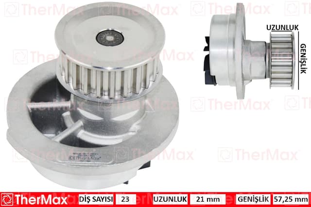THERMAX DEVİRDAİM ASTRA F-VECTRA B-CORSA B-TIGRA 94-00 ZAFIRA A 1.6 16V X16XEL PA541 T 1334046 OEM: 1334066-9192797-90444079 - THERMAX T01.162 kodlu oto yedek parça