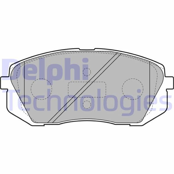 DELPHI ÖN FREN BALATA HYUNDAI İX35 2.0L D4HA CRDİ dizel 136hp 10-15 / KIA SPORTAGE 2.0L D4EA D4HA dizel 06-15 Kalınlık : 16 mm OEM: 581011DA50-581012SA70-581010ZA00 - DELPHI LP2050 kodlu oto yedek parça