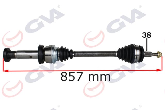 GVA KOMPLE AKS SAĞ DÜZ VİTES TRANSPORTER T6 2.0 TDI 860mm CAAB-CAAC-CAAE OEM: 7E0407272AB-7E0407272AP-7E0407452CX - GVA 4475260 kodlu oto yedek parça