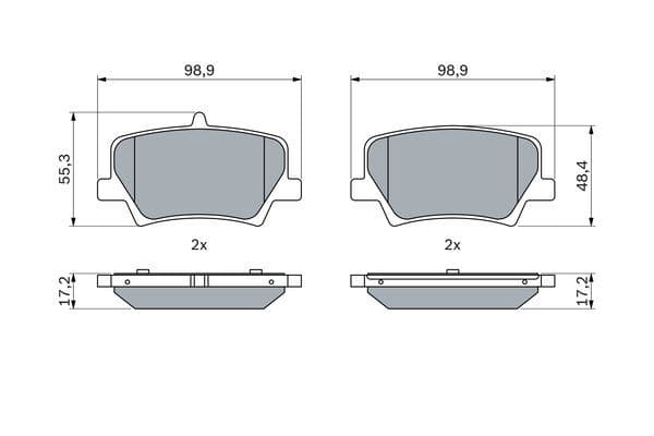 VALEO DİSK FREN BALATASI ARKA VOLVO XC40 2.0-2.0D 10-17 OEM: 31687033-31471471-32276934-32276933 - VALEO 9005198 kodlu oto yedek parça