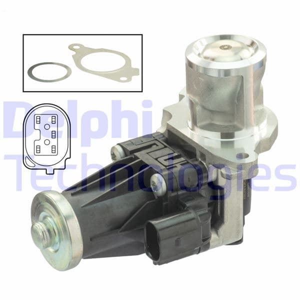DELPHI EGR VALFİ MİTO-500L-DOBLO-EGEA-FİORİNO-PANDA-PUNTO 11-2007 OEM: 55247377-55249455-55249456-55278867 - DELPHI EG10570-12B1 kodlu oto yedek parça