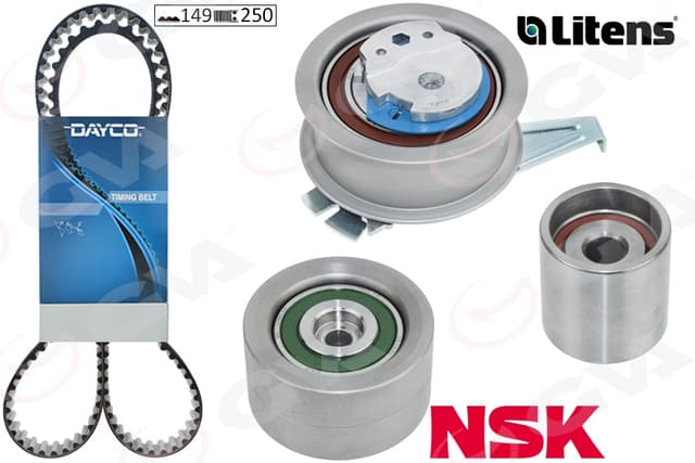 GVA EKSANTRIK GERGİ KİTİ CADDY-PASSAT-LEON-SUPERB-KODIAQ-A4-A5-A6 2.0 TDI 2016 OEM: 05L198119A-05L109243-05L109119A - GVA 59T7562D kodlu oto yedek parça