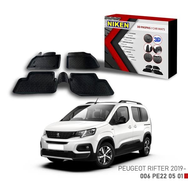 NIKEN 3D PASPAS PEUGEOT PARTNER RIFTER 2019-  - NIKEN 006PE220501 kodlu oto yedek parça