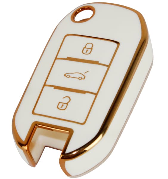 AFT KONTAK ANAHTAR KUMANDA KORUYUCU KILIF TPU BEYAZ PEUGEOT 208-2008-301-307-308-3008-408-5008 C-EL HMA102-B OEM: HMA102-B - AFT HMA102-B kodlu oto yedek parça