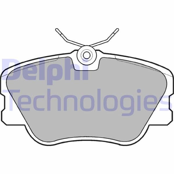 DELPHI FREN BALATASI ON MERCEDES W201 W124 S124 C124 A124 OEM: A0004209920 - DELPHI LP499 kodlu oto yedek parça
