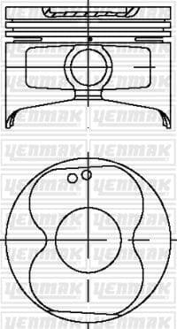 YENMAK PISTON SEGMAN STD COROLLA 1.6 KRB 4AF 88-93 OEM: 1310116090-1310116110-1310316090 - YENMAK 36-03978-000 kodlu oto yedek parça