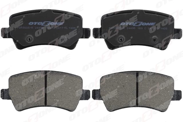 OTOZONE ARKA FREN BALATASI S-MAX 09 06 GALAXY III 06 VOLVO S60 10 S80 06 V60 -V70 06 XC60 08 XC70 06 6G912M008FD-30794554-LR027129 OEM: 6G912M008FD-30794554-LR027129 - OTOZONE FDA3005-R kodlu oto yedek parça