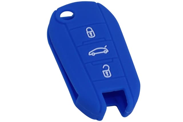 AFT KONTAK ANAHTAR KUMANDA KORUYUCU KILIF SİLİKON MAVİ PEUGEOT 208-2008-301-307-308-3008-408-5008 C-ELYSEE-C3-C4-C5 AIRCROSS HMA102-M OEM: HMA102-M - AFT HMA102-M kodlu oto yedek parça