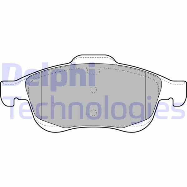 DELPHI ÖN BALATA C4 PICASSO 1.6 HDI 110hp 06 11 PARTNER 08 11 TEPE-BERLINGO 08 11 5008 09 DS4 DS5 OEM: 1647862480-4253.61-4254.13-4254.12 - DELPHI LP2101 kodlu oto yedek parça