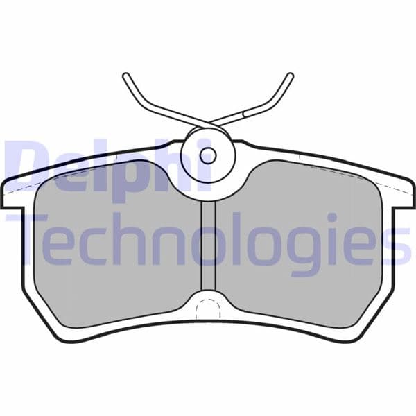DELPHI ARKA FREN BALATASI FOCUS I 98 04 FIESTA VI 17 GDB1354 OEM: C1BC2M008AC-98AB2M008BA-98AX2M008BB - DELPHI LP1316 kodlu oto yedek parça
