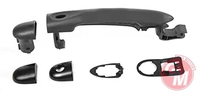 GUA DIŞ KAPI AÇMA KOLU ÖN RL SENSÖRLÜ-SİYAH / ASTARLI MEGANE III-FLUENCE-CLIO IV - 6PARÇA OEM: 806B09141R - GUA 40647 kodlu oto yedek parça