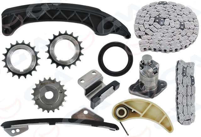 GVA EKSANTRİK ZİNCİR SETİ TOYOTA AURIS COROLLA 1.33L 1NR-FE NRE150 NRE180 6 vites 10-18 / YARIS 1.33L 1NR-FE NSP90 NSP130 06- OEM: 1350637010-1350738010-1354037010 - GVA 59C7119 kodlu oto yedek parça