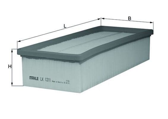 MAHLE HAVA FİLTRESİ CADDY-GOLF-JETTA-PASSAT-SHARAN-TOURAN-LEON-TOLEDO-OCTAVIA-ALTEA-A3-TT-1.9-2.0-1.4 TDI 1K0129620D-1K0129620F-1K0129620G OEM: 1K0129620D-1K0129620F-1K0129620G - MAHLE LX1211 kodlu oto yedek parça