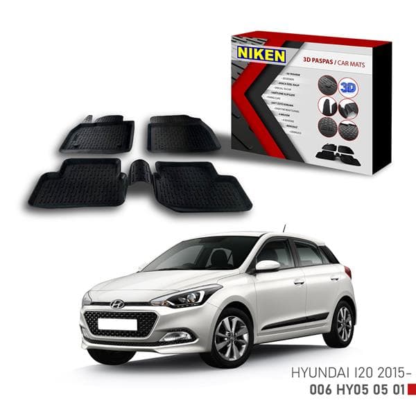 NIKEN 3D PASPAS HYUNDAI I20 2015-  - NIKEN 006HY050501 kodlu oto yedek parça