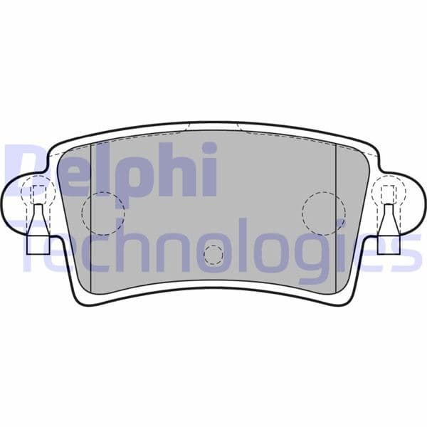 DELPHI ARKA FREN BALATASI RENAULT MASTER II 01 06 OPEL MOVANO A 01 06 OEM: 7701206763-4403467-7485114491 - DELPHI LP1747 kodlu oto yedek parça