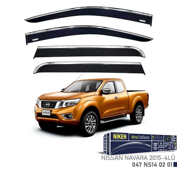NIKEN KROMLU CAM RÜZGARLIĞI NISSAN NAVARA 2015- 4LÜ  - NIKEN 047NS140201 kodlu oto yedek parça