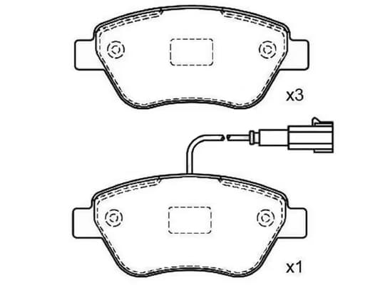 KALE-BALATA ÖN BALATA FİŞSİZ LINEA-PUNTO-ALBEA 1.3 02 IDEA 1.3 JTD-1.4-1.2 16V 04 OEM: 77362548-77363992 - KALE 23982 178 34 ANS KD13 kodlu oto yedek parça