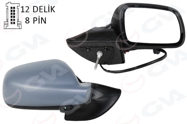 GVA DIŞ DİKİZ AYNASI SAĞ ELEKTRİKLİ ISITMALI KATLANIR ASTARLI SENSÖRLÜ PEUGEOT P407 2004> OEM: 8149.VC - GVA 1043318 kodlu oto yedek parça