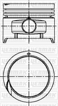 YENMAK PISTON SEGMAN STD ACCENT 1.3 KARB 95-00 G4EH  - YENMAK 36-04441-000 kodlu oto yedek parça