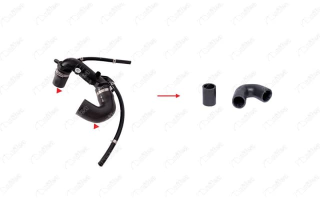 NIFEA TURBO BORUSU HORTUMU KNG II-III-CLIO II-III-LOGAN 1.5DCI YM 05> K9K 3 KAT POLYESTER KULLANILIMIŞ OEM: 8200770644-8200248529-8200248814 - NIFEA 11758 kodlu oto yedek parça