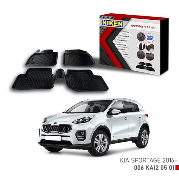 NIKEN 3D PASPAS KIA SPORTAGE 2016-  - NIKEN 006KA120501 kodlu oto yedek parça