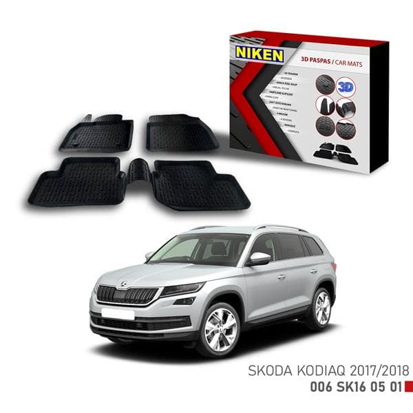NIKEN 3D PASPAS SKODA KODIAQ 2017-  - NIKEN 006SK160501 kodlu oto yedek parça