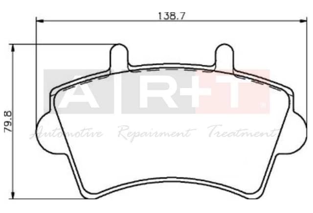 ART-AYNA ÖN BALATA MASTER MOVANO II III 01 NISSAN INTERSTAR 02 402993 7701206727-7701207339-4106000QAD OEM: 7701206727-7701207339-4106000QAD - ART A02.1746 kodlu oto yedek parça